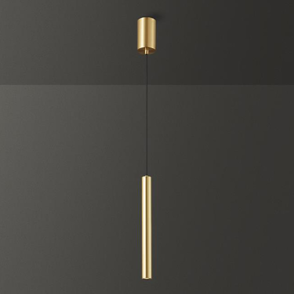 Gold And Black Brass Industrial LED Pendant Lights For Dining Room