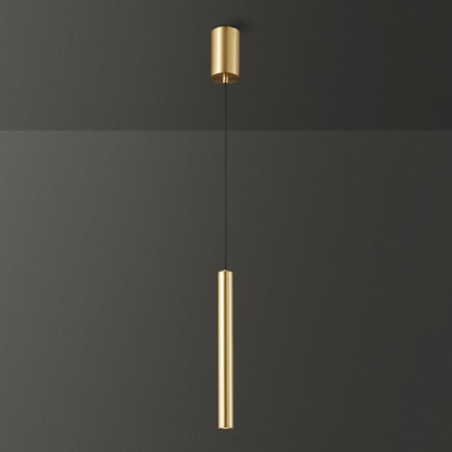 Gold And Black Brass Industrial LED Pendant Lights For Dining Room