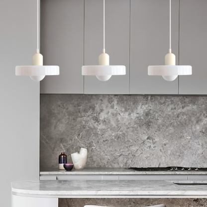 3 Heads Minimalism Art Decor Glass Pendant Light For Kitchen