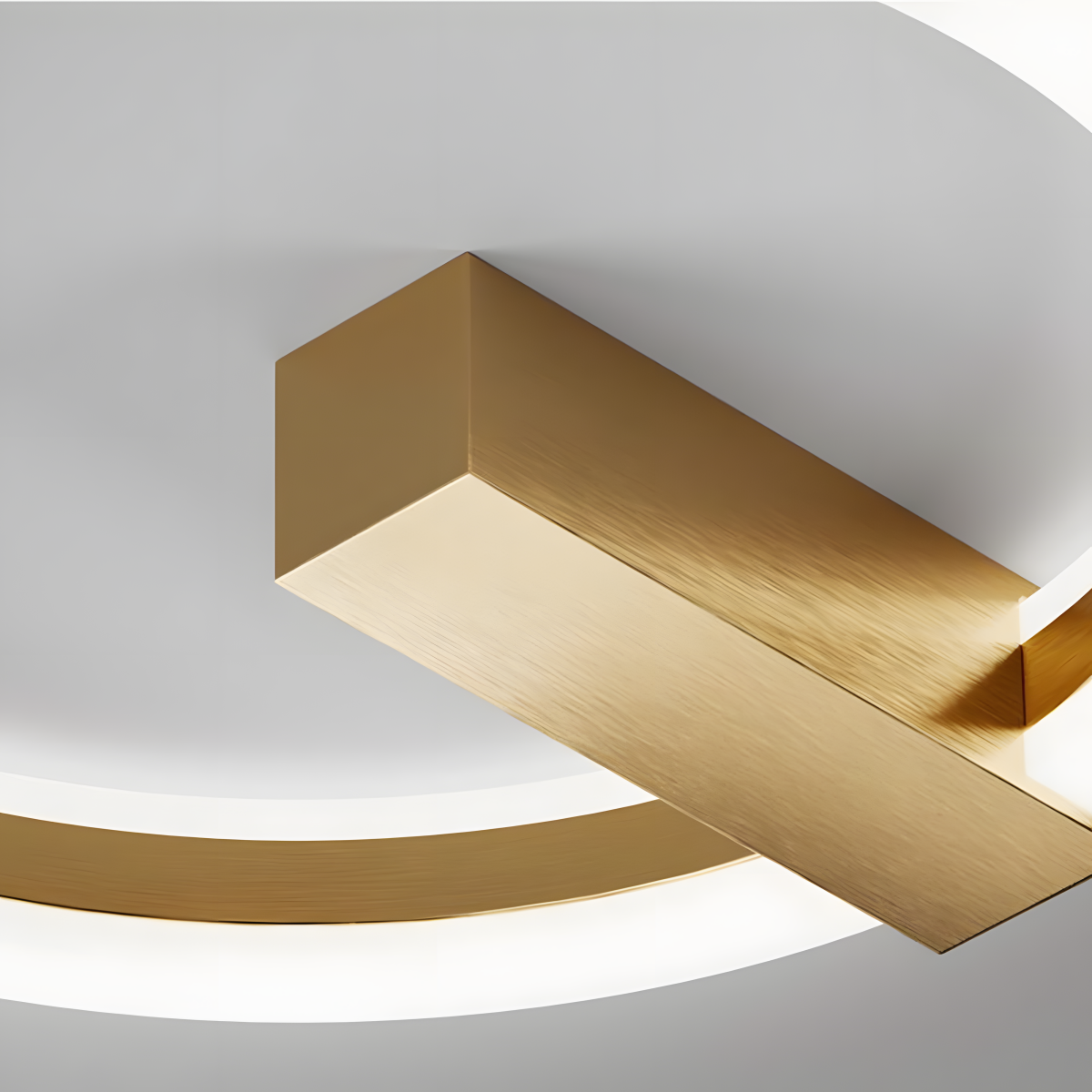 Contemporary Stylish Round Iron Living Room LED Ceiling Light