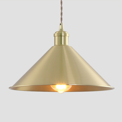 Retro Industrial Round Brass Pendant Lights For Kitchen
