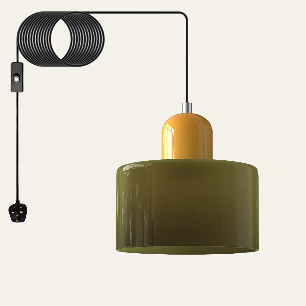 Modern Bauhaus Glass Pendant Lamp