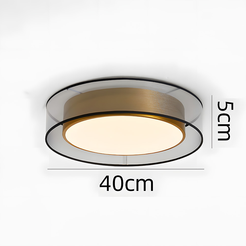 Luxury Creative Round Flush Mount LED Bedroom Ceiling Light