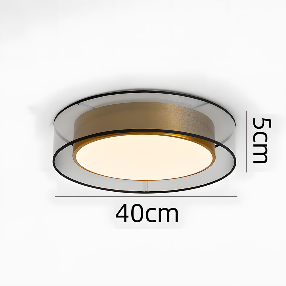 Luxury Creative Round Flush Mount LED Bedroom Ceiling Light