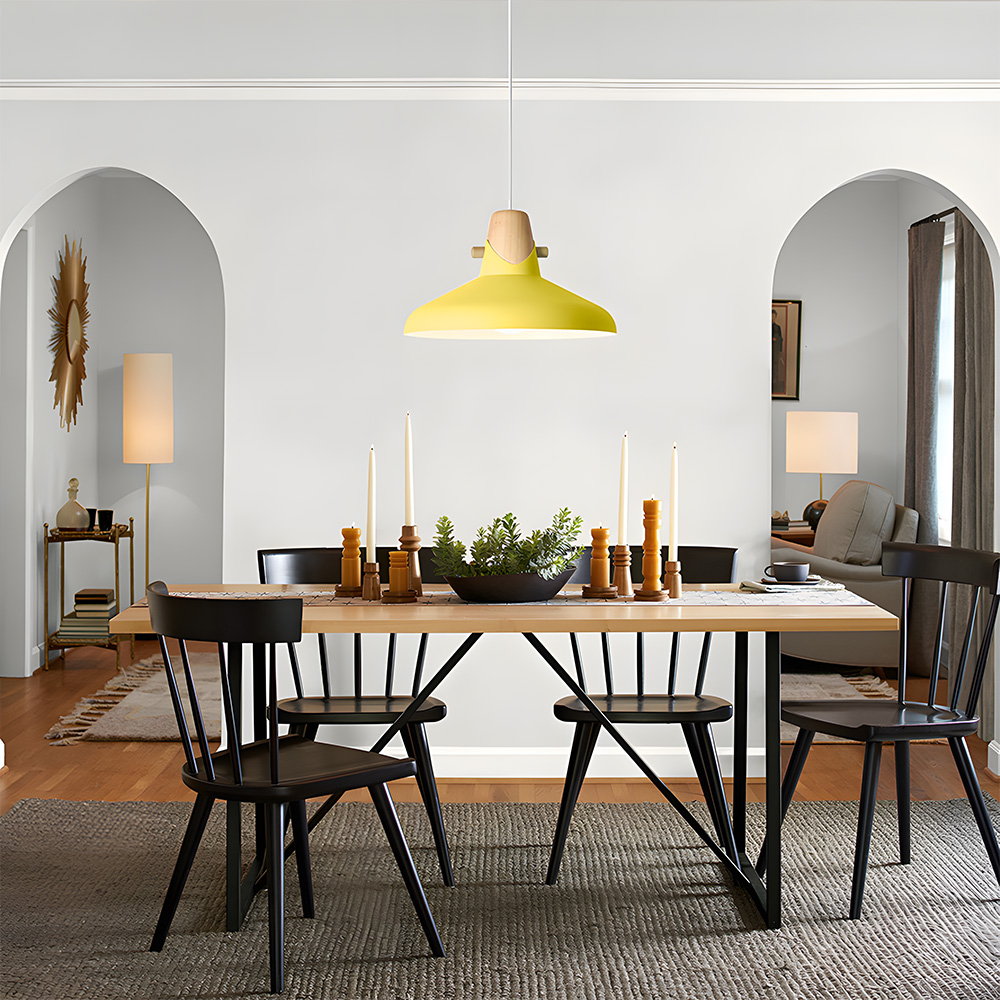 Creative Decor Macarons Wood Bedroom Pendant Lighting