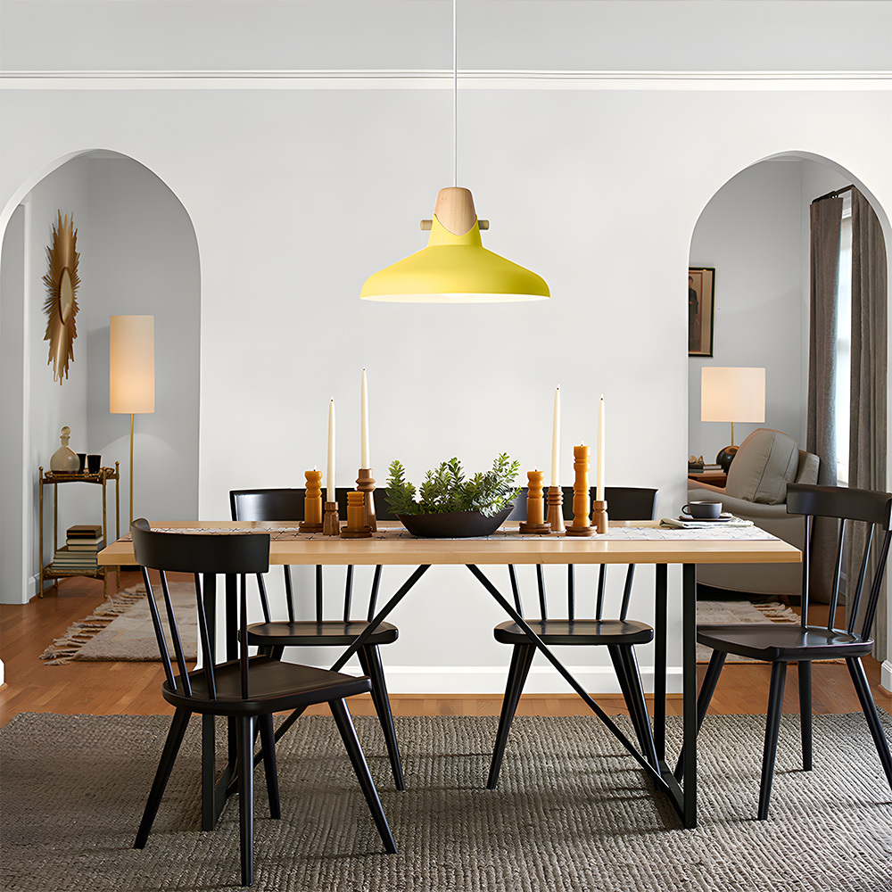 Creative Decor Macarons Wood Bedroom Pendant Lighting