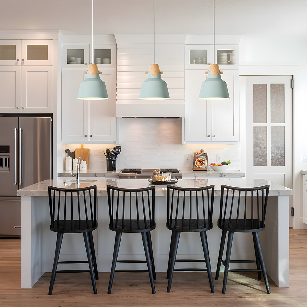 Creative Decor Macarons Wood Bedroom Pendant Lighting