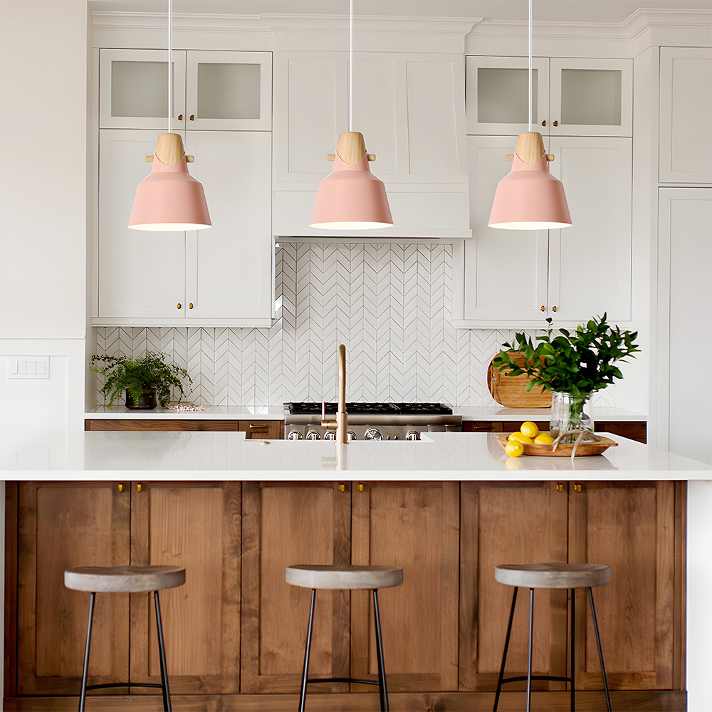 Creative Decor Macarons Wood Bedroom Pendant Lighting