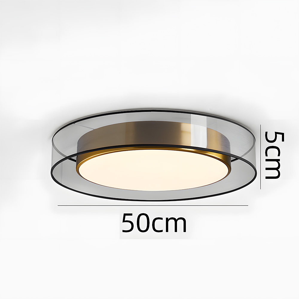 Luxury Creative Round Flush Mount LED Bedroom Ceiling Light