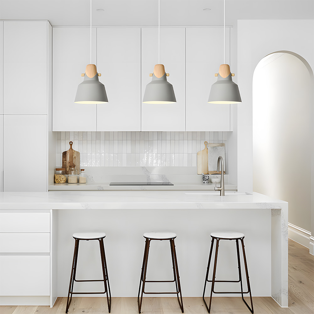 Creative Decor Macarons Wood Bedroom Pendant Lighting