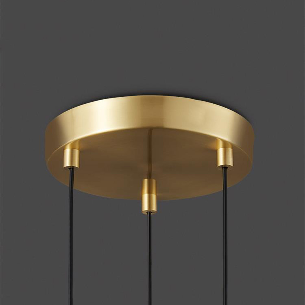 Gold And Black Brass Industrial LED Pendant Lights For Dining Room