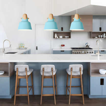 Creative Decor Macarons Wood Bedroom Pendant Lighting