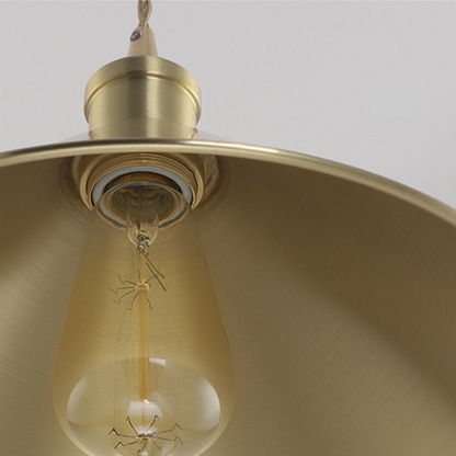 Retro Industrial Round Brass Pendant Lights For Kitchen