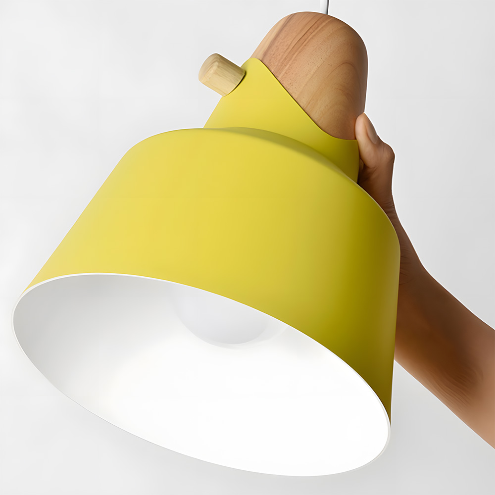 Creative Decor Macarons Wood Bedroom Pendant Lighting