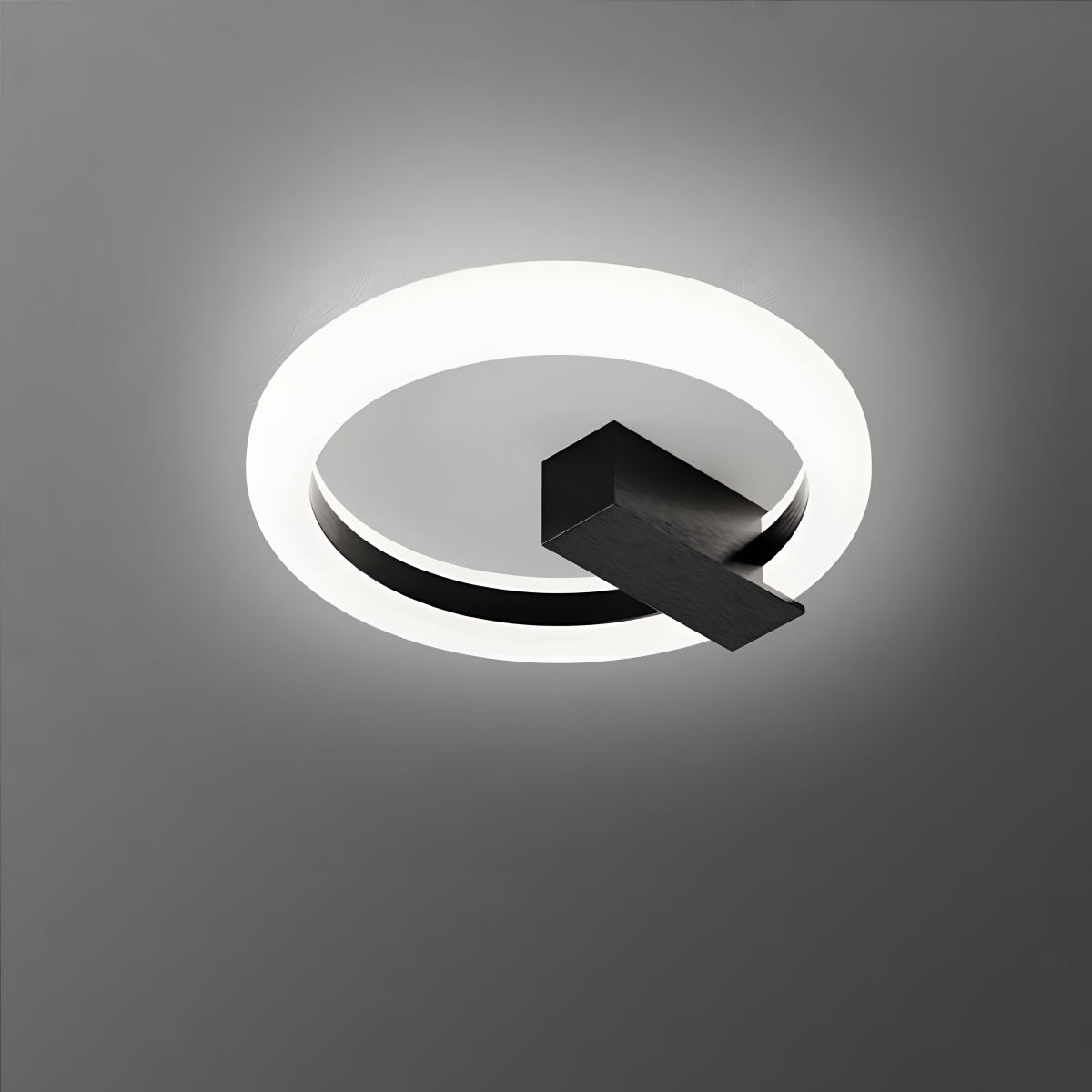 Contemporary Stylish Round Iron Living Room LED Ceiling Light