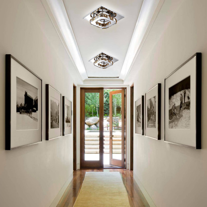 Contemporary Luxurious Crystal Hallway LED Ceiling Lights