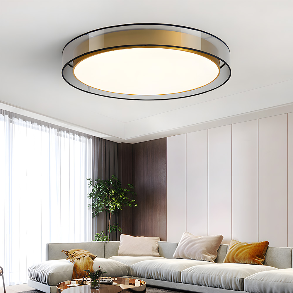 Luxury Creative Round Flush Mount LED Bedroom Ceiling Light