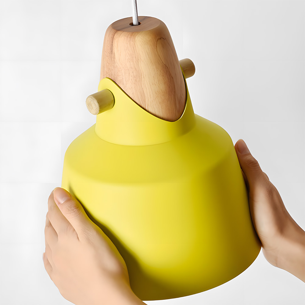 Creative Decor Macarons Wood Bedroom Pendant Lighting