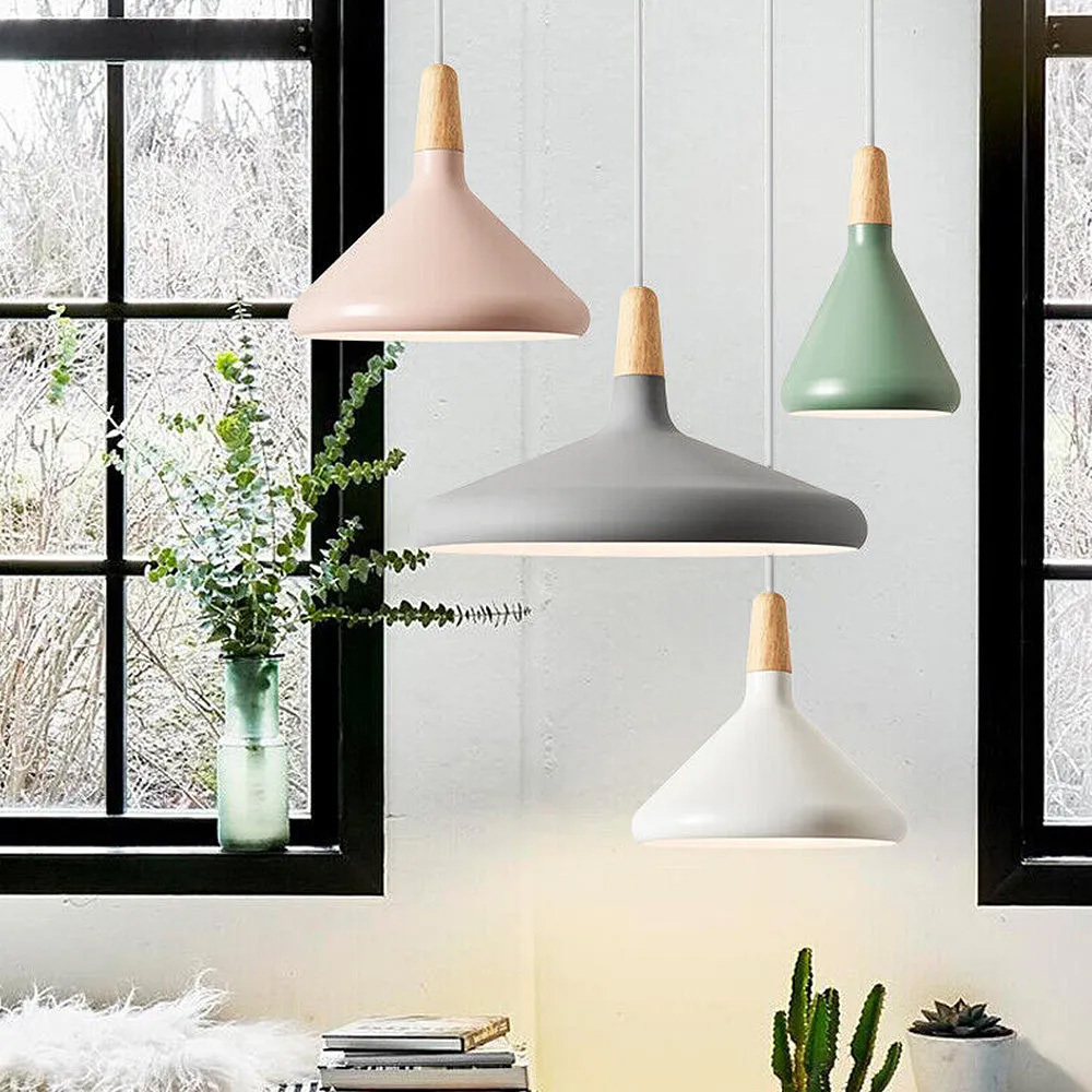 Homdiy Modern Colorful Pendant Light Nordic Simple Kitchen IslandHanging Light