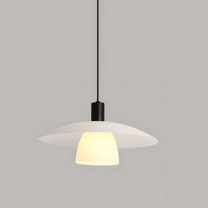 Modern Art White Glass Pendant Lights For Dining Room