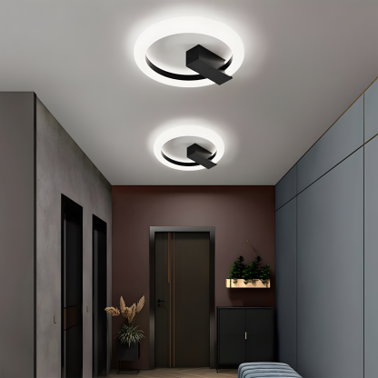 Contemporary Stylish Round Iron Living Room LED Ceiling Light