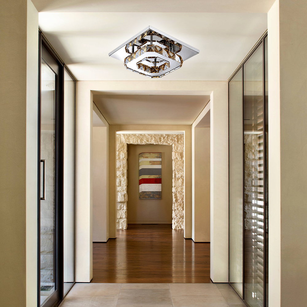 Contemporary Luxurious Crystal Hallway LED Ceiling Lights
