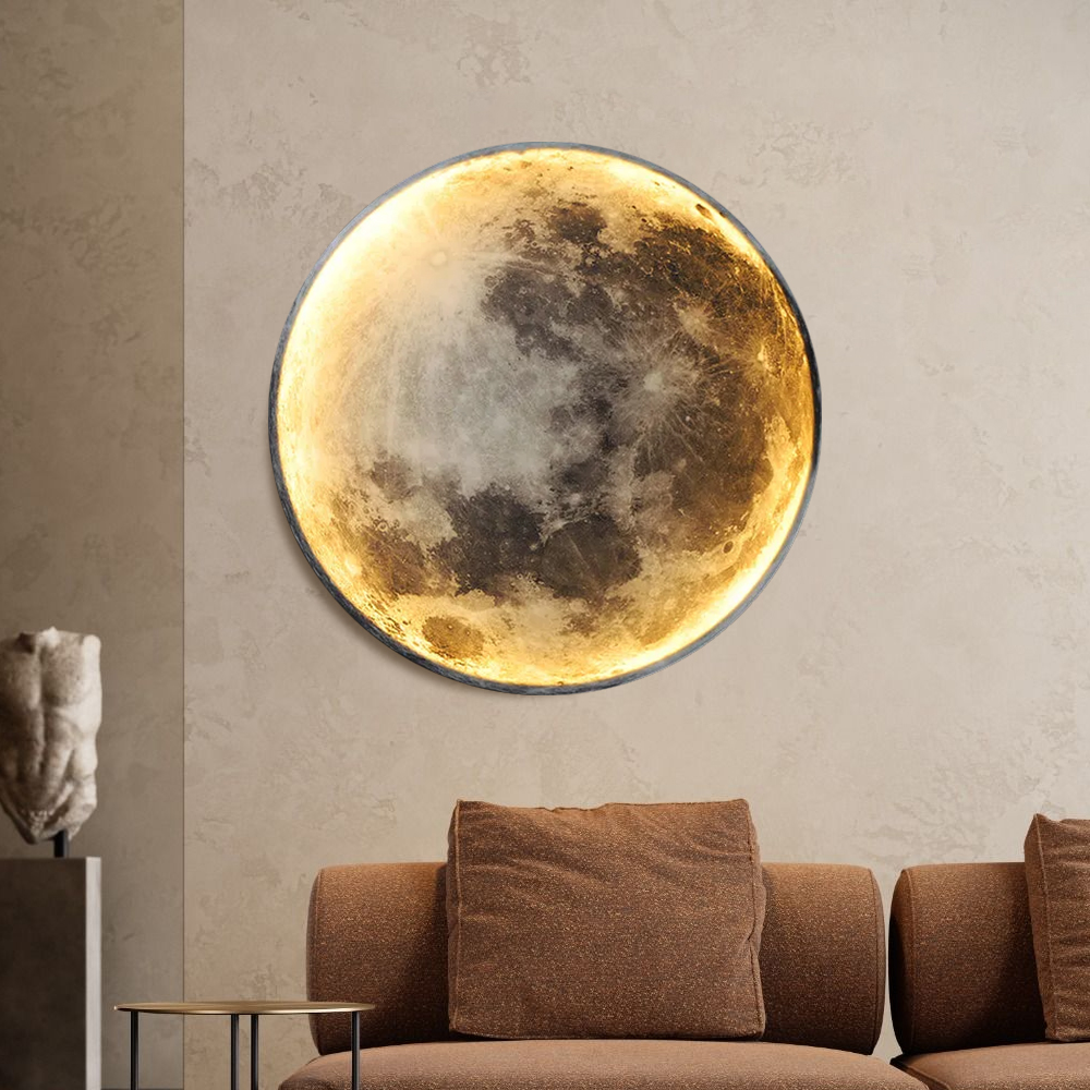 LED Moon Acrylic Home Decro Wall Lamp