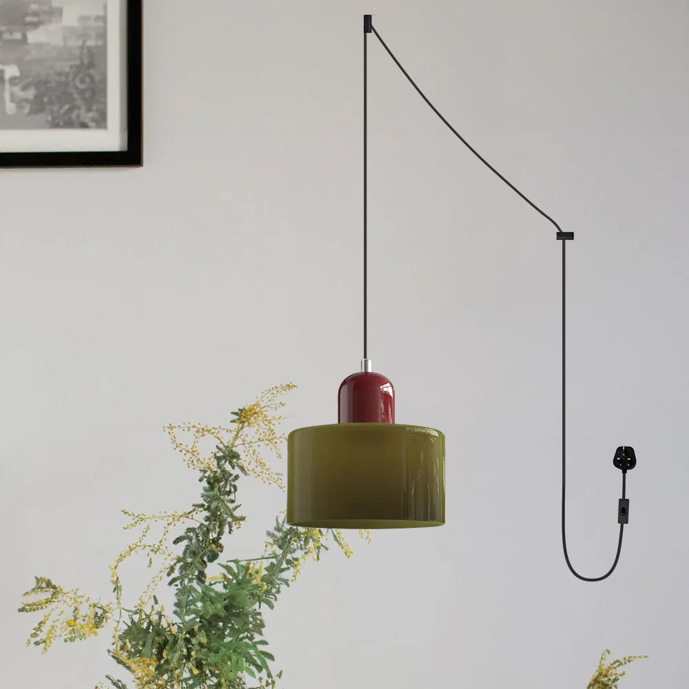 Modern Bauhaus Glass Pendant Lamp