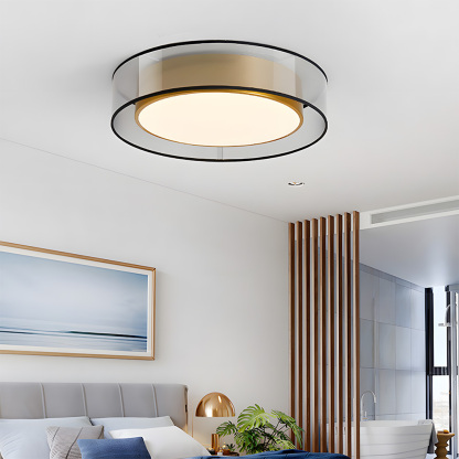 Luxury Creative Round Flush Mount LED Bedroom Ceiling Light