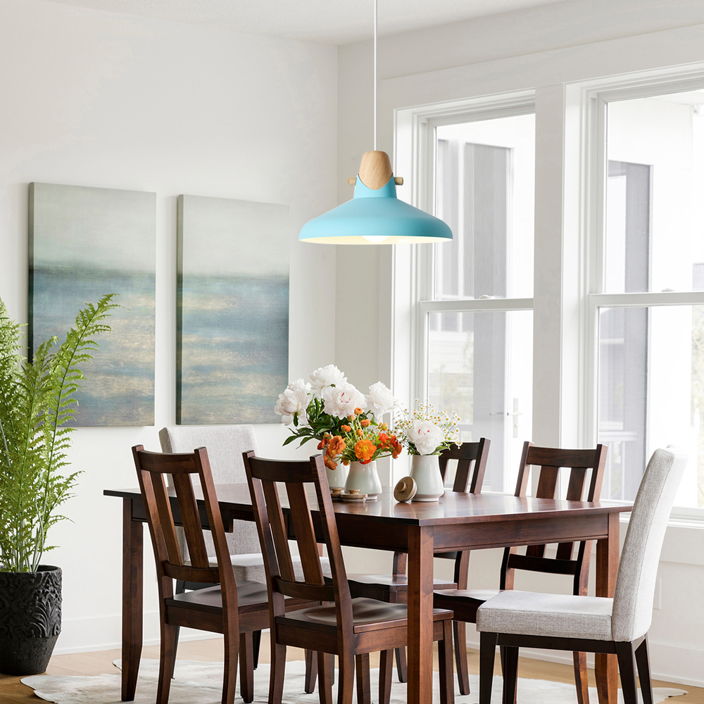 Creative Decor Macarons Wood Bedroom Pendant Lighting