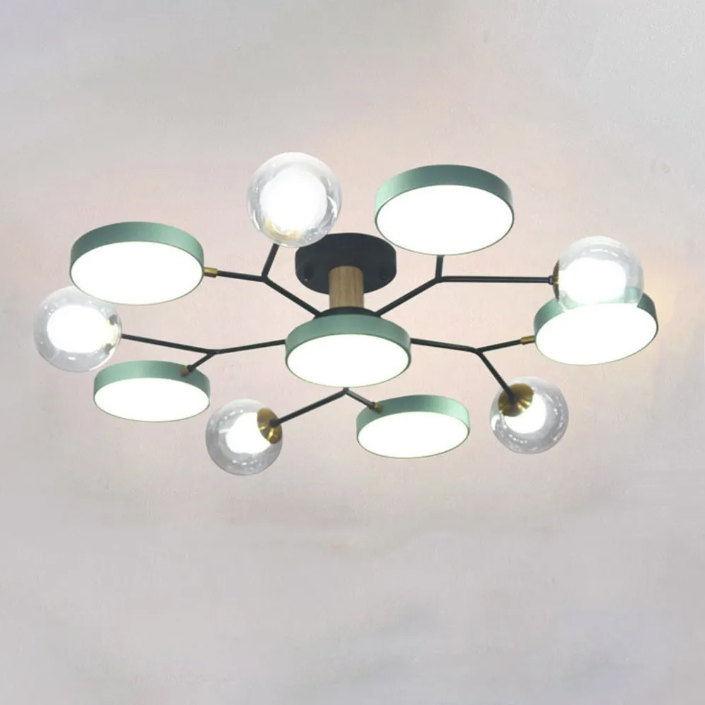 Multi Bulbs LED Colorful Living Room Ceiling Light