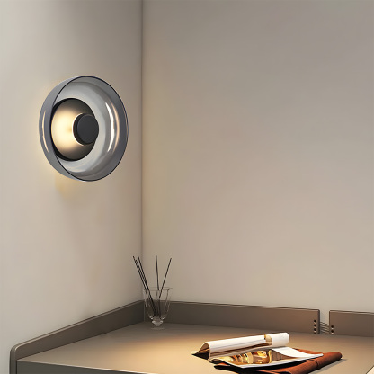 Modern Industrial Glass Wall Lights Pairs For Bedroom