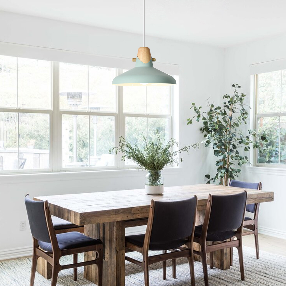 Creative Decor Macarons Wood Bedroom Pendant Lighting