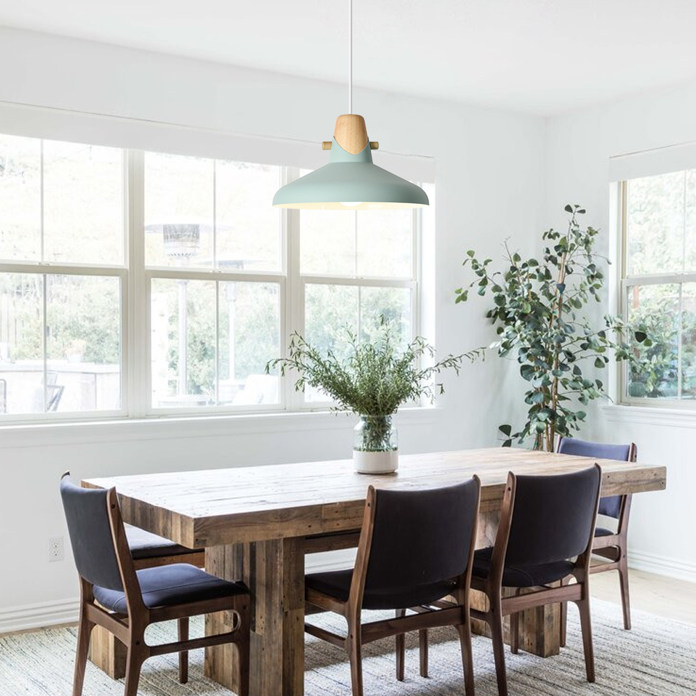 Creative Decor Macarons Wood Bedroom Pendant Lighting