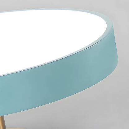 Simple Circular LED Semi Flush Mount Ceiling Light