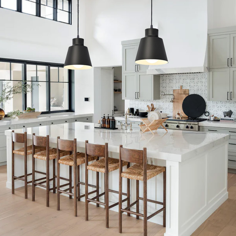 Minimal Decor Round Iron Pendant Lights For Kitchen