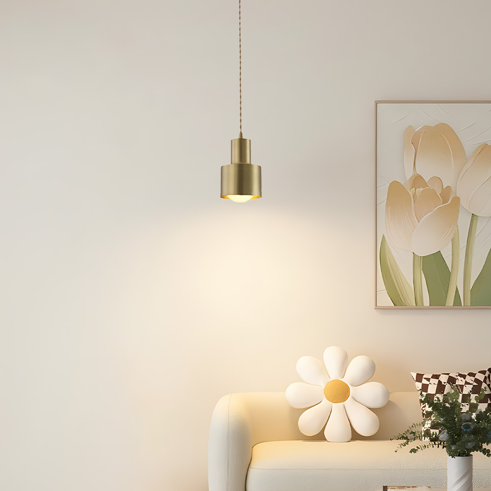 Minimalist Retro Gold Brass Dining Room Pendant Lights