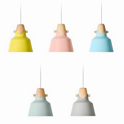 Creative Decor Macarons Wood Bedroom Pendant Lighting