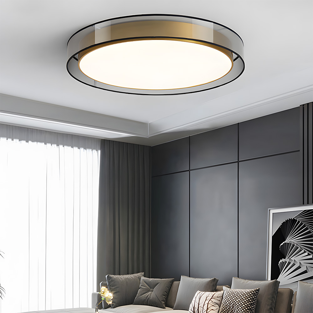 Luxury Creative Round Flush Mount LED Bedroom Ceiling Light