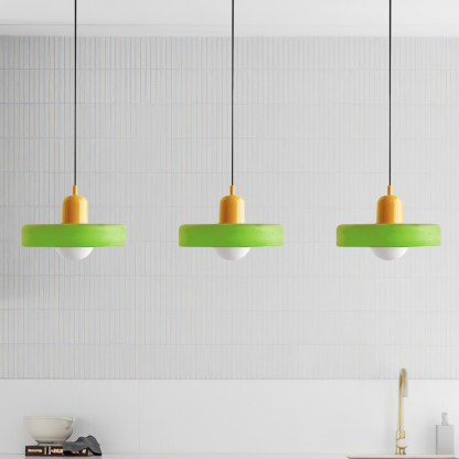 3 Heads Minimalism Art Decor Glass Pendant Light For Kitchen