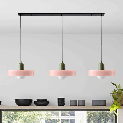 3 Heads Minimalism Art Decor Glass Pendant Light For Kitchen