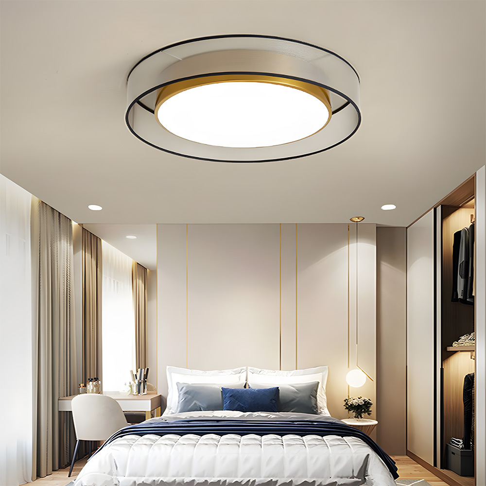 Luxury Creative Round Flush Mount LED Bedroom Ceiling Light