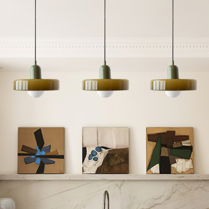 3 Heads Minimalism Art Decor Glass Pendant Light For Kitchen