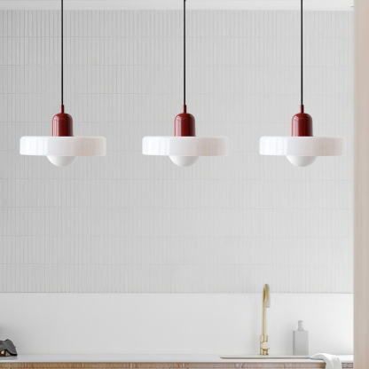 3 Heads Minimalism Art Decor Glass Pendant Light For Kitchen