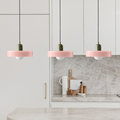 3 Heads Minimalism Art Decor Glass Pendant Light For Kitchen