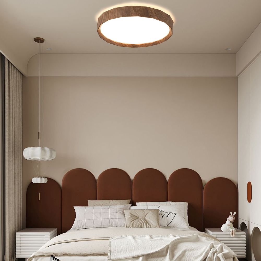 Retro Stylish Iron Flush Mount LED Ceiling Lights For Living Room