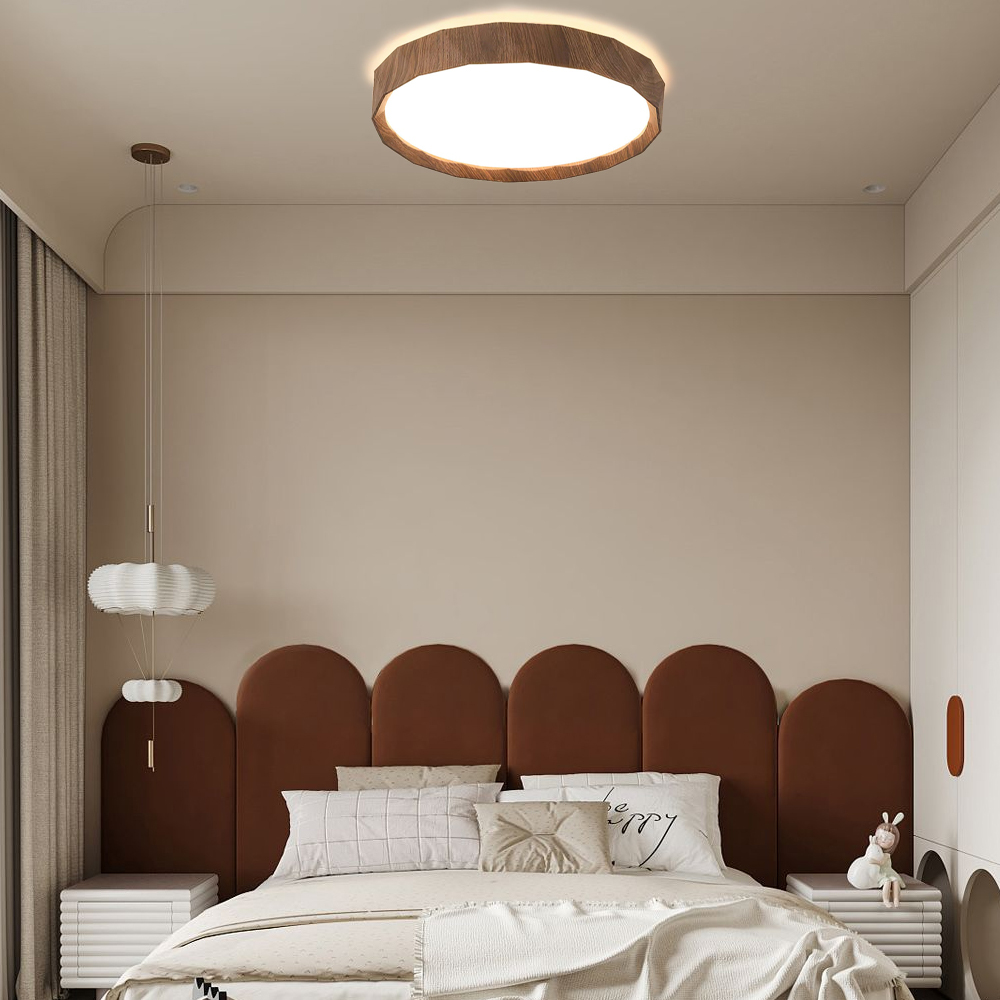 Retro Stylish Iron Flush Mount LED Ceiling Lights For Living Room