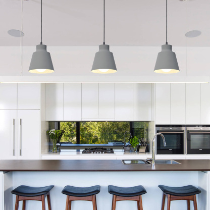 Minimal Decor Round Iron Pendant Lights For Kitchen