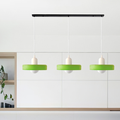 3 Heads Minimalism Art Decor Glass Pendant Light For Kitchen