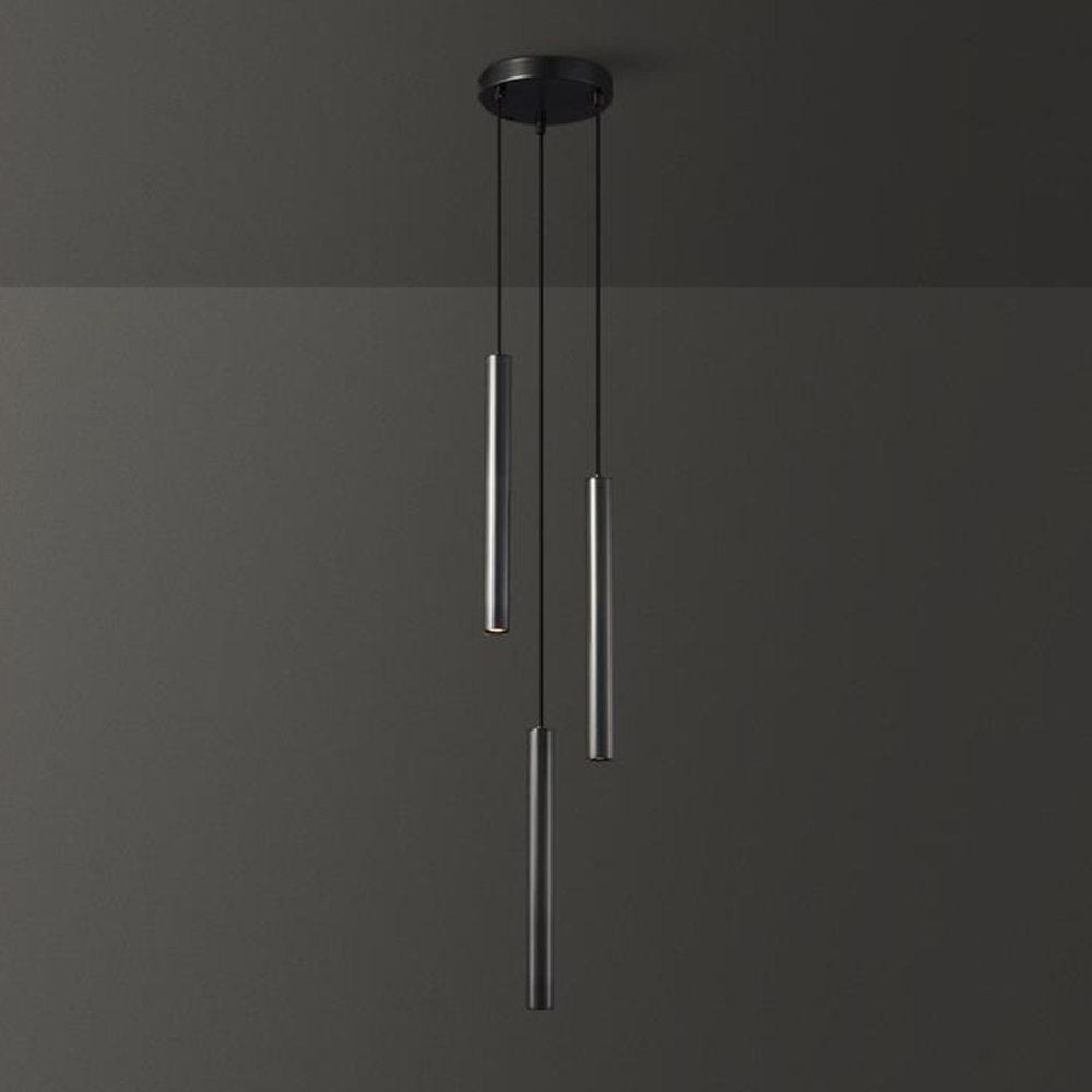 Gold And Black Brass Industrial LED Pendant Lights For Dining Room